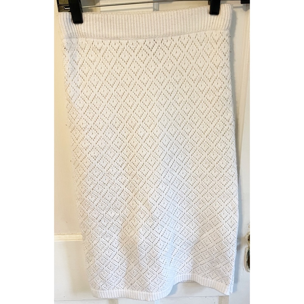 ASOS White Acrylic Pencil Skirt